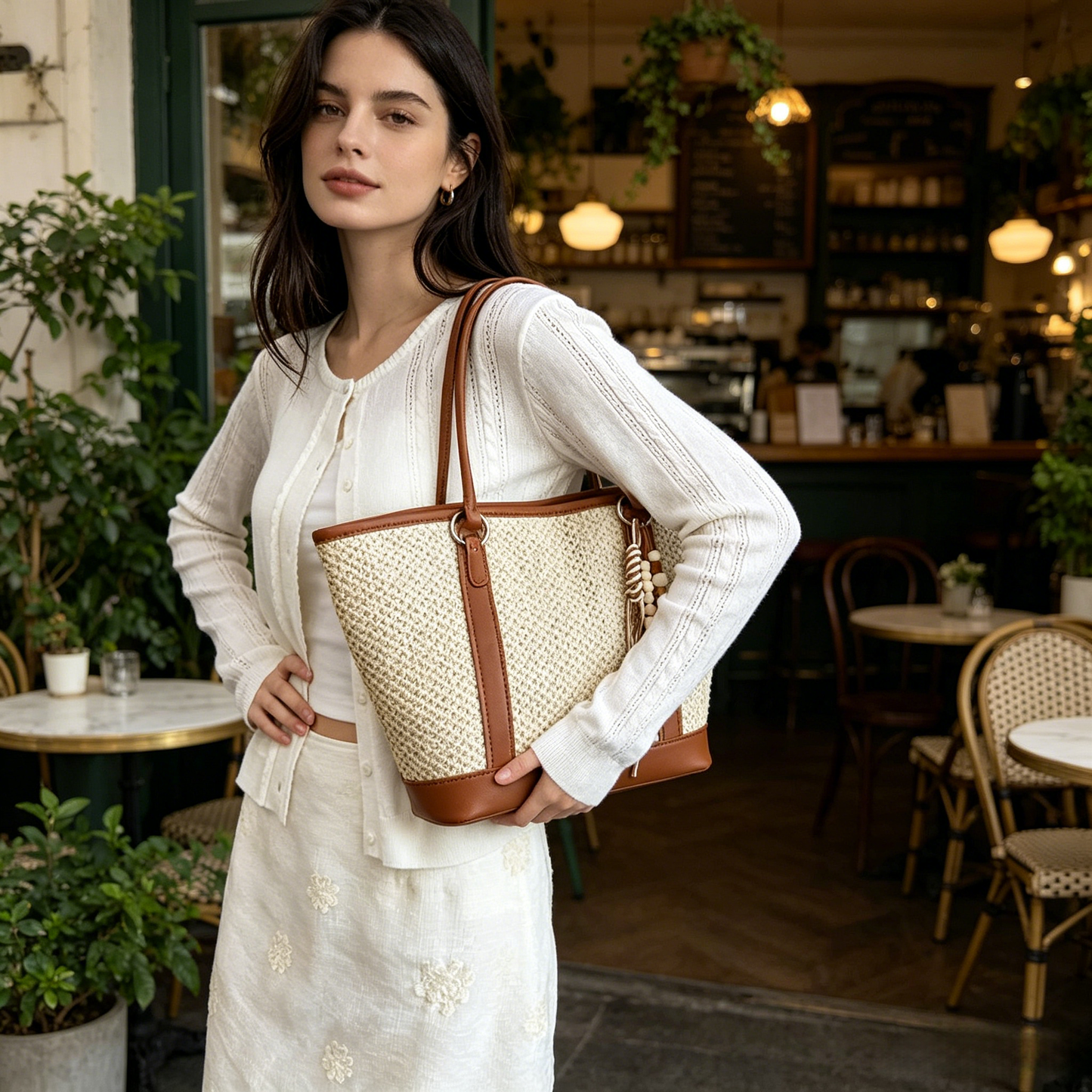 Stylish Woven Handbag