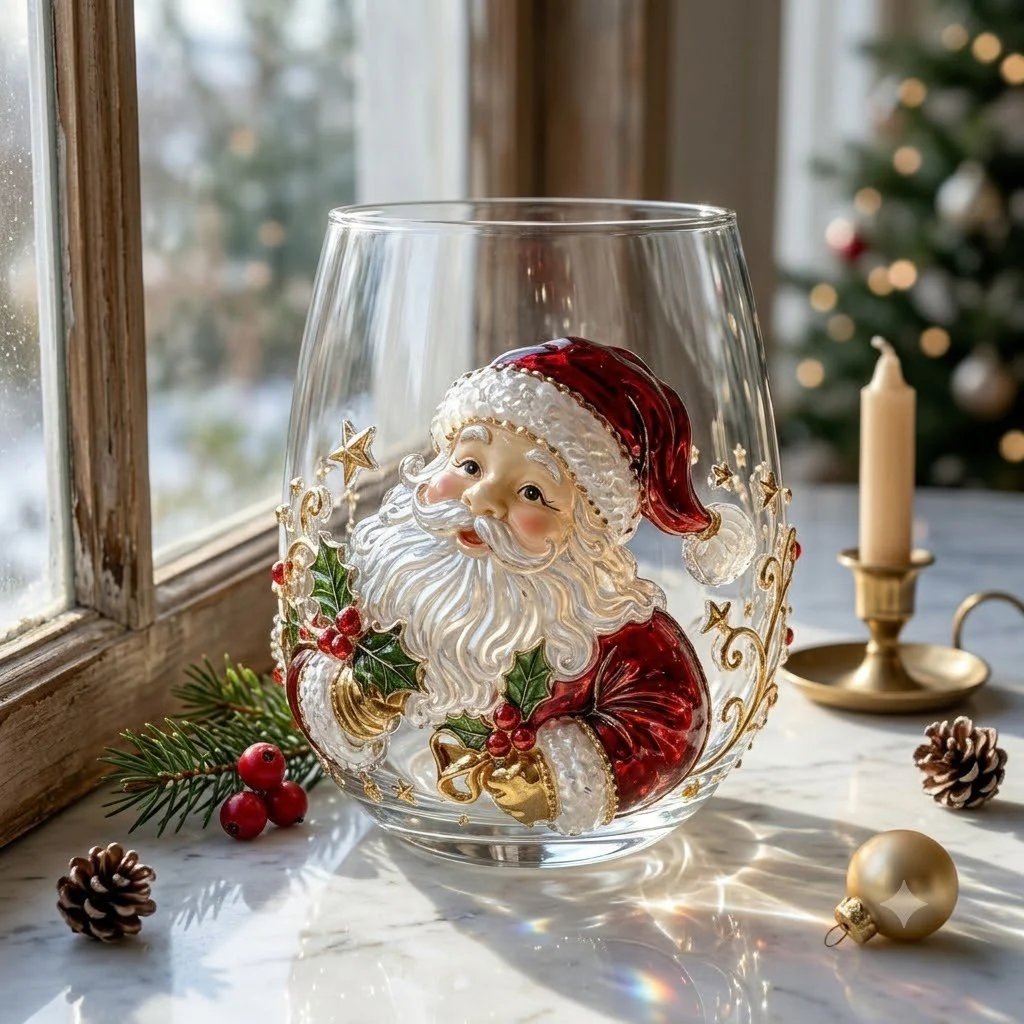 ๐
Christmas Early Bird Sale โ 50% OFF 3D Raised Holiday Glass Cup ๐