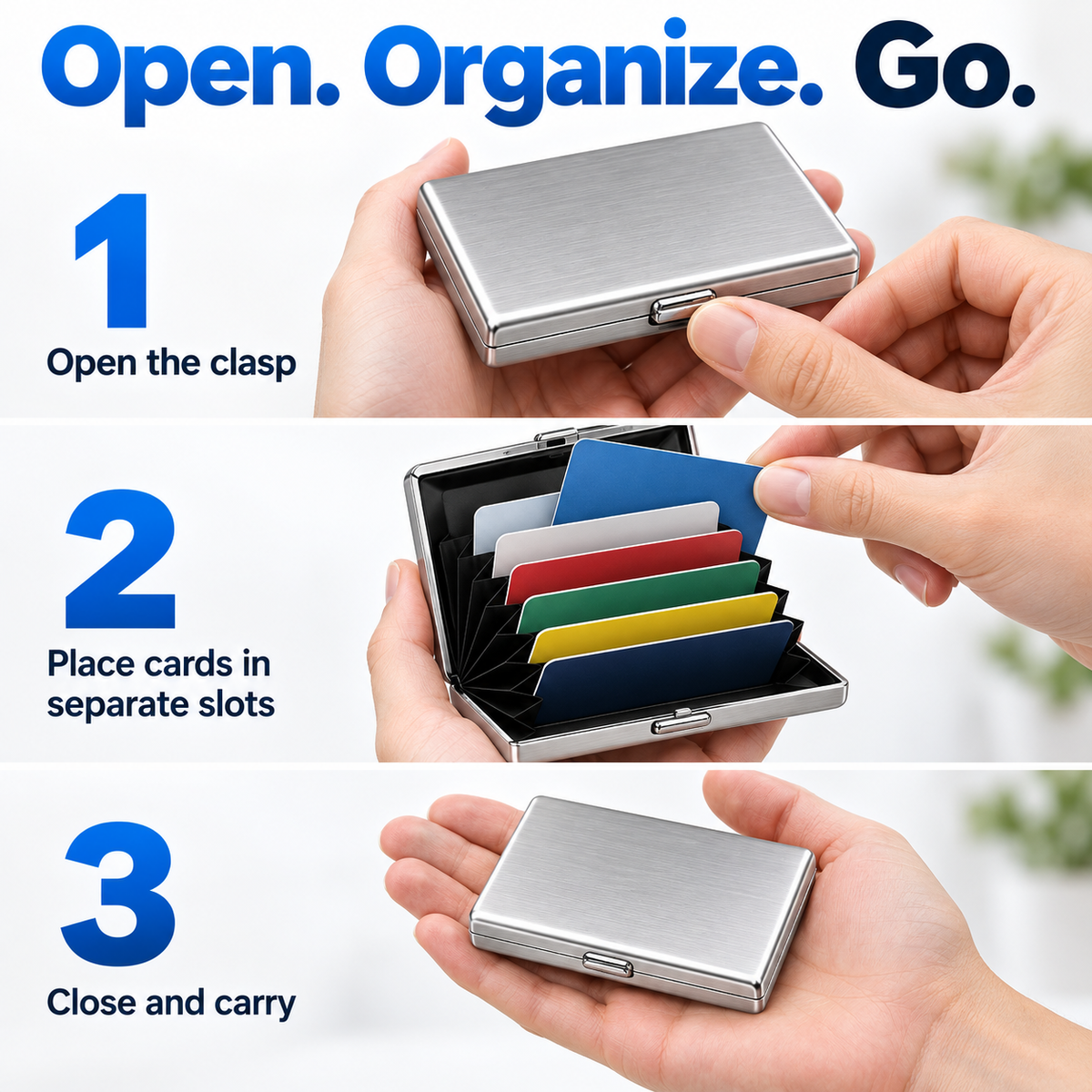 🥳2026 HOT SALE🥳💞50K+ SOLD!｜RFID Blocking Metal Card Holder🛡️
