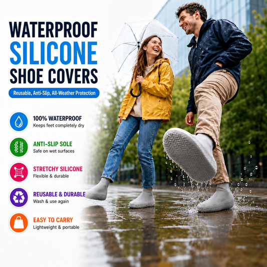 Waterproof Shoe Covers – Non-Slip & Reusable