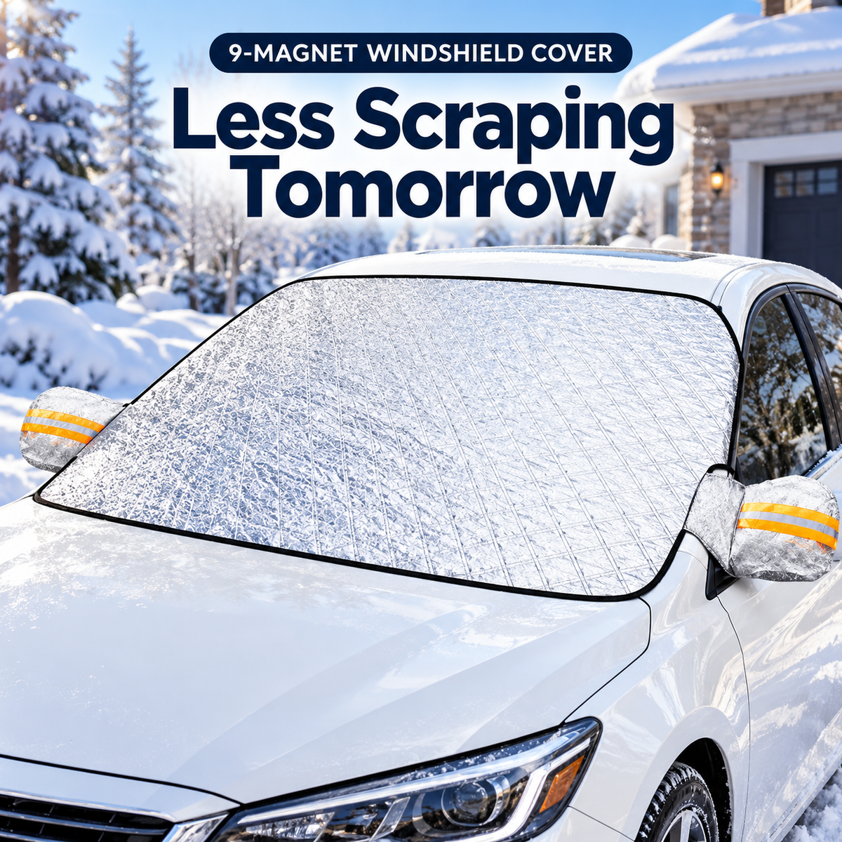 Car Windshield Protector Cover, Waterproof Against Snow Ice Frost Dust Rain ❄️
