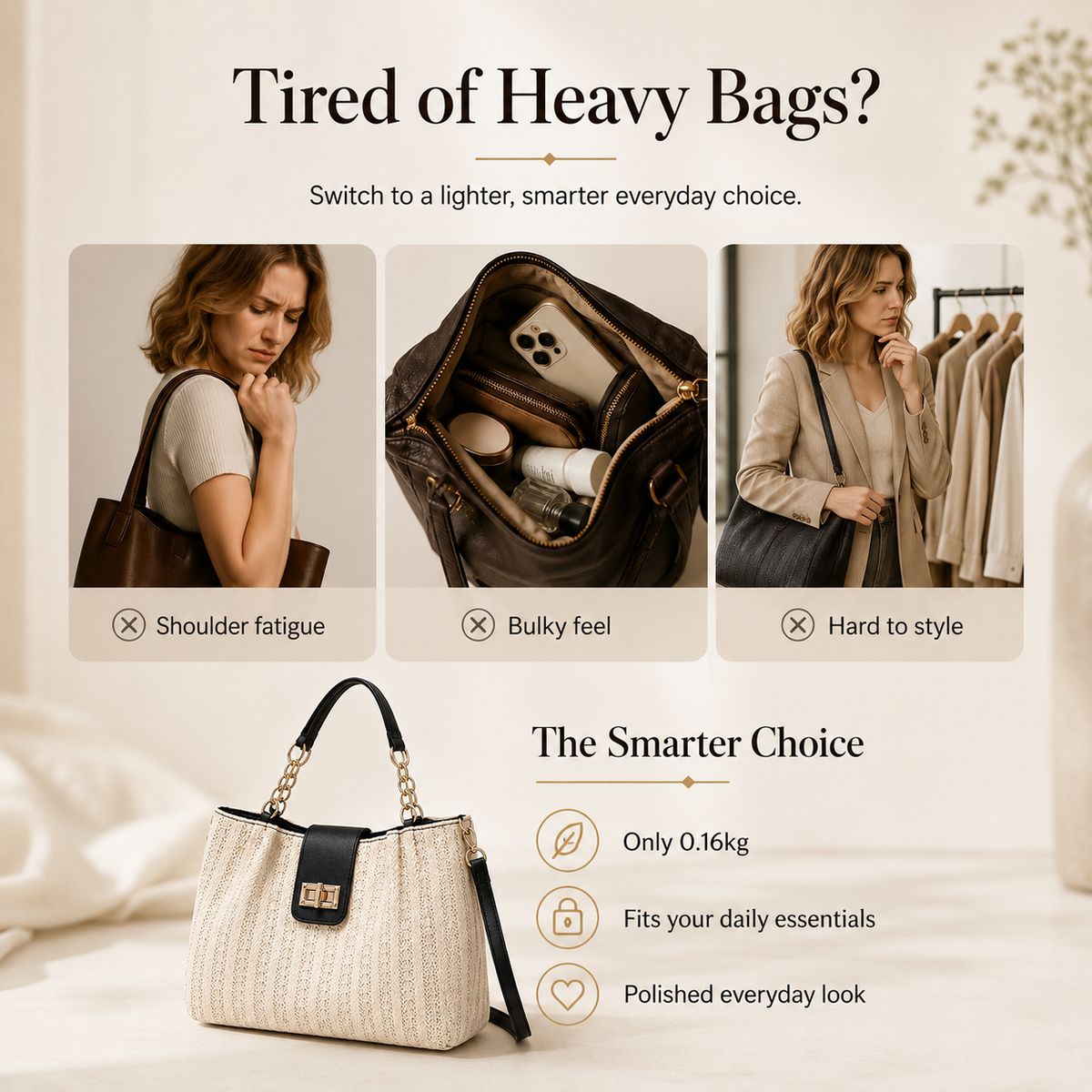 ✨ The Lightweight Everyday Bag You’ll Carry Everywhere