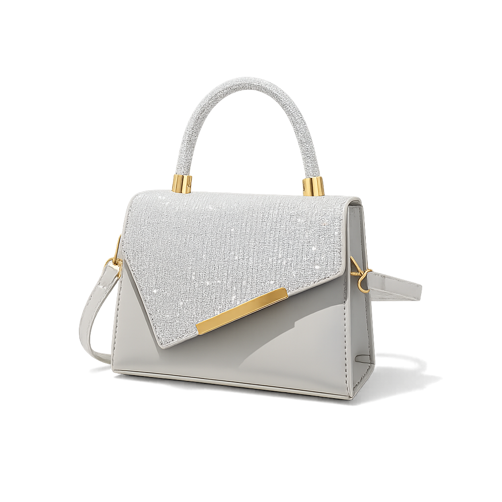 Sequined Evening Small Square Bag
