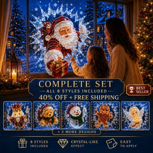 ✨🎄 Limited-Time Christmas Window Decals — 3D Shattered-Glass Effect