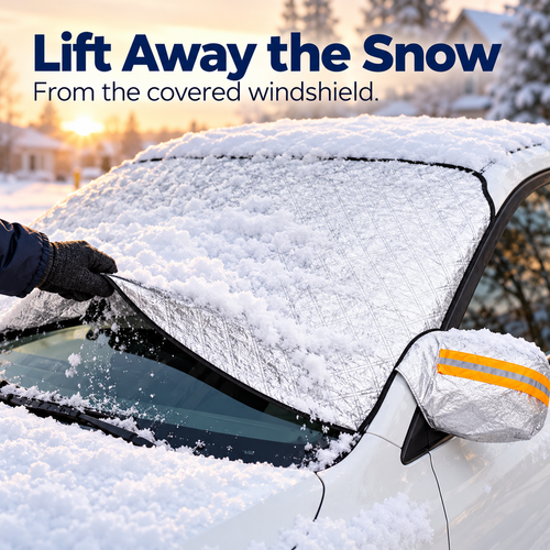 Car Windshield Protector Cover, Waterproof Against Snow Ice Frost Dust Rain ❄️