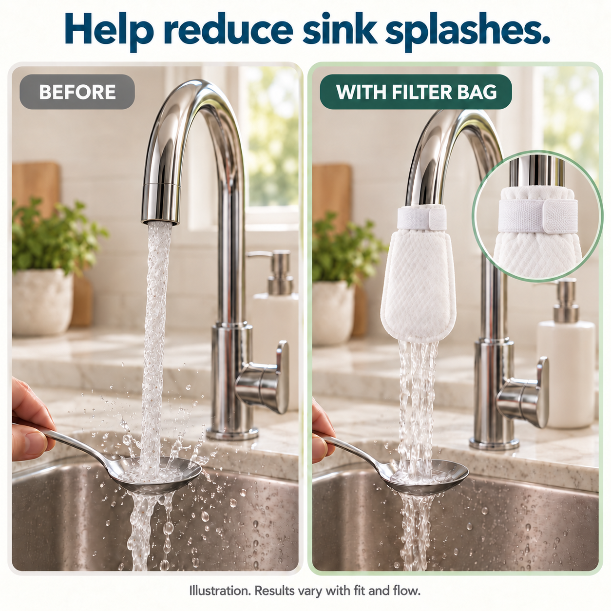 Universal Cotton Faucet Filter Bags for Pure Water 🚰