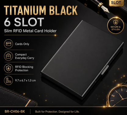 🥳2026 HOT SALE🥳💞50K+ SOLD!｜RFID Blocking Metal Card Holder🛡️