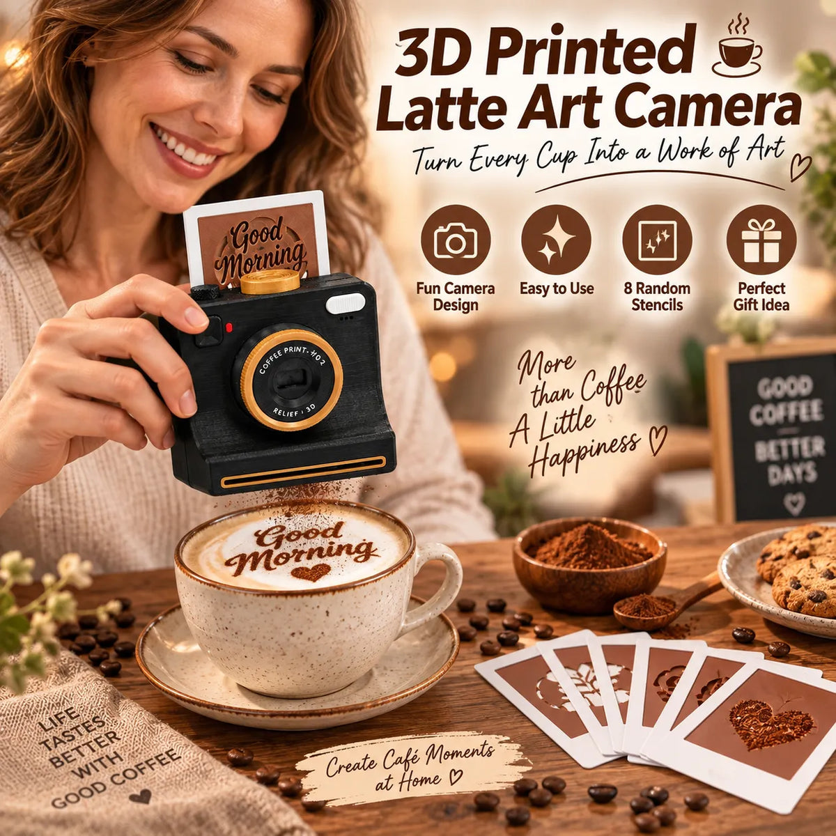 ☕📷 3D-Printed Latte Art Camera（副本）