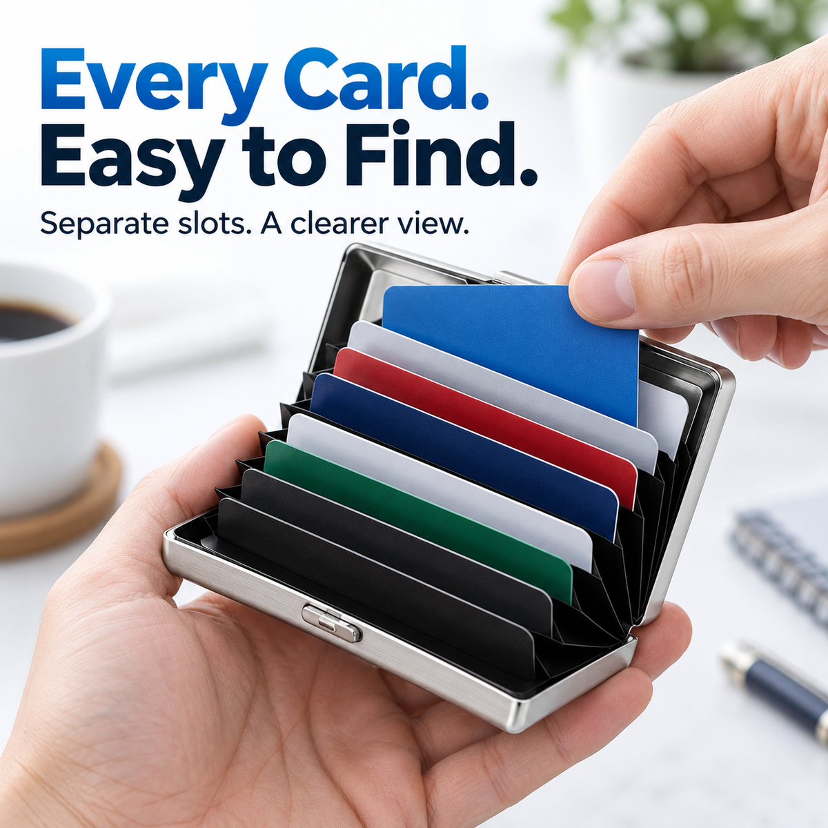 🥳2026 HOT SALE🥳💞50K+ SOLD!｜RFID Blocking Metal Card Holder🛡️