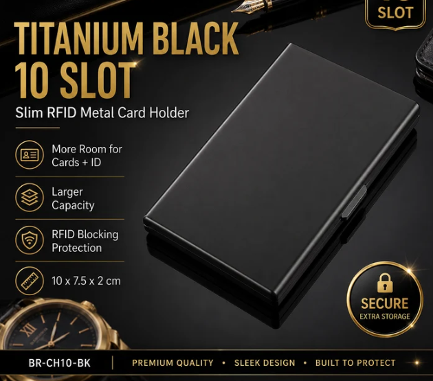 🛡️RFID Blocking Metal Card Holder