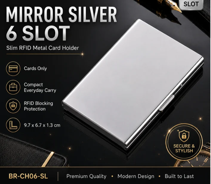 🥳2026 HOT SALE🥳💞50K+ SOLD!｜RFID Blocking Metal Card Holder🛡️