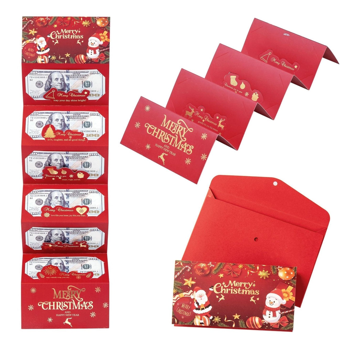 🎄 6-Slot Christmas Cash Gift Envelope | Buy 1 Get 1 Free 🎁