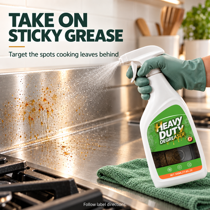 🧼 Heavy-Duty Kitchen Degreaser Spray — Tackle Stubborn Grease & Sticky Buildup