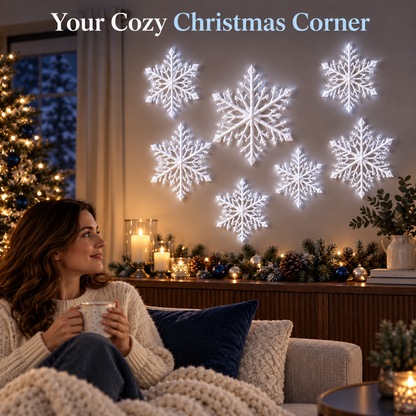 🥳2026 HOT SALE🥳💞50K+ SOLD!｜ LED Snowflake Wall Lights❄️✨