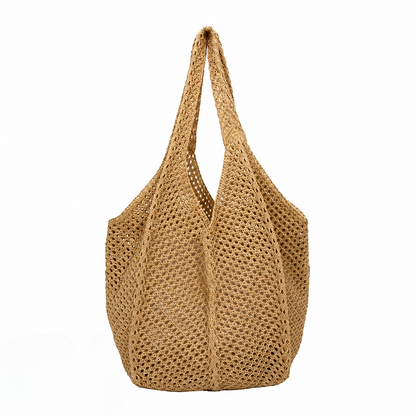Summer Straw Woven Tote Bag