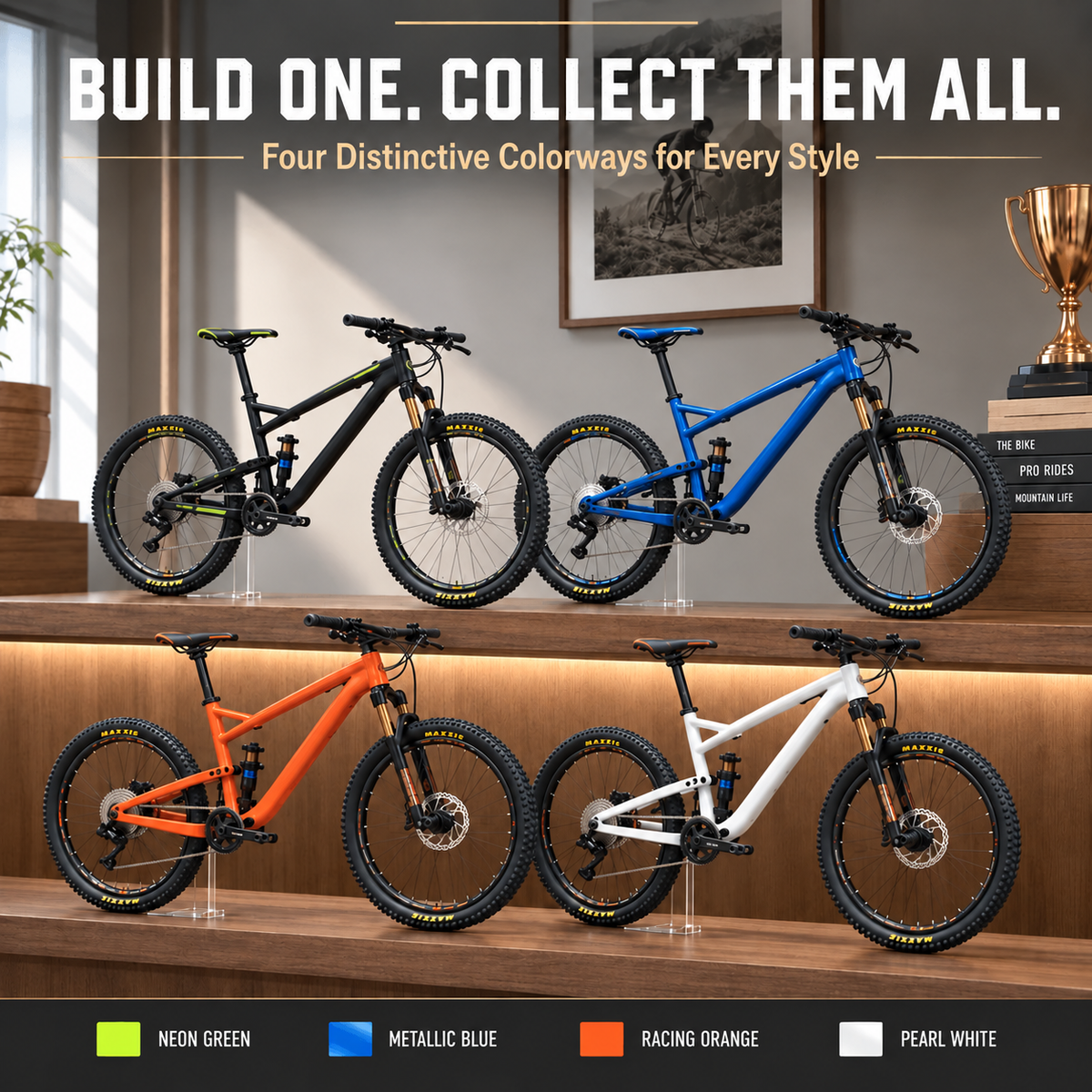 🎁🚲DIY Mountain Bike Model Kit- Build, Display & Collect
