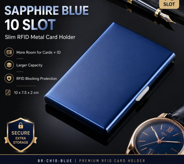 🛡️RFID Blocking Metal Card Holder