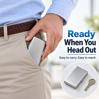 🥳2026 HOT SALE🥳💞50K+ SOLD!｜RFID Blocking Metal Card Holder🛡️