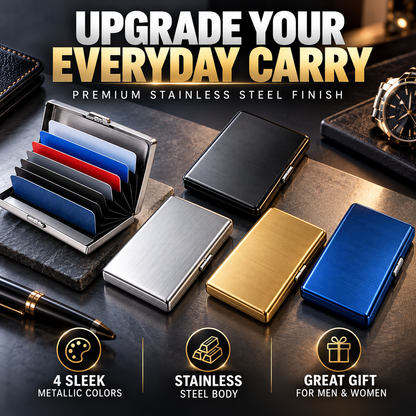🛡️RFID Blocking Metal Card Holder