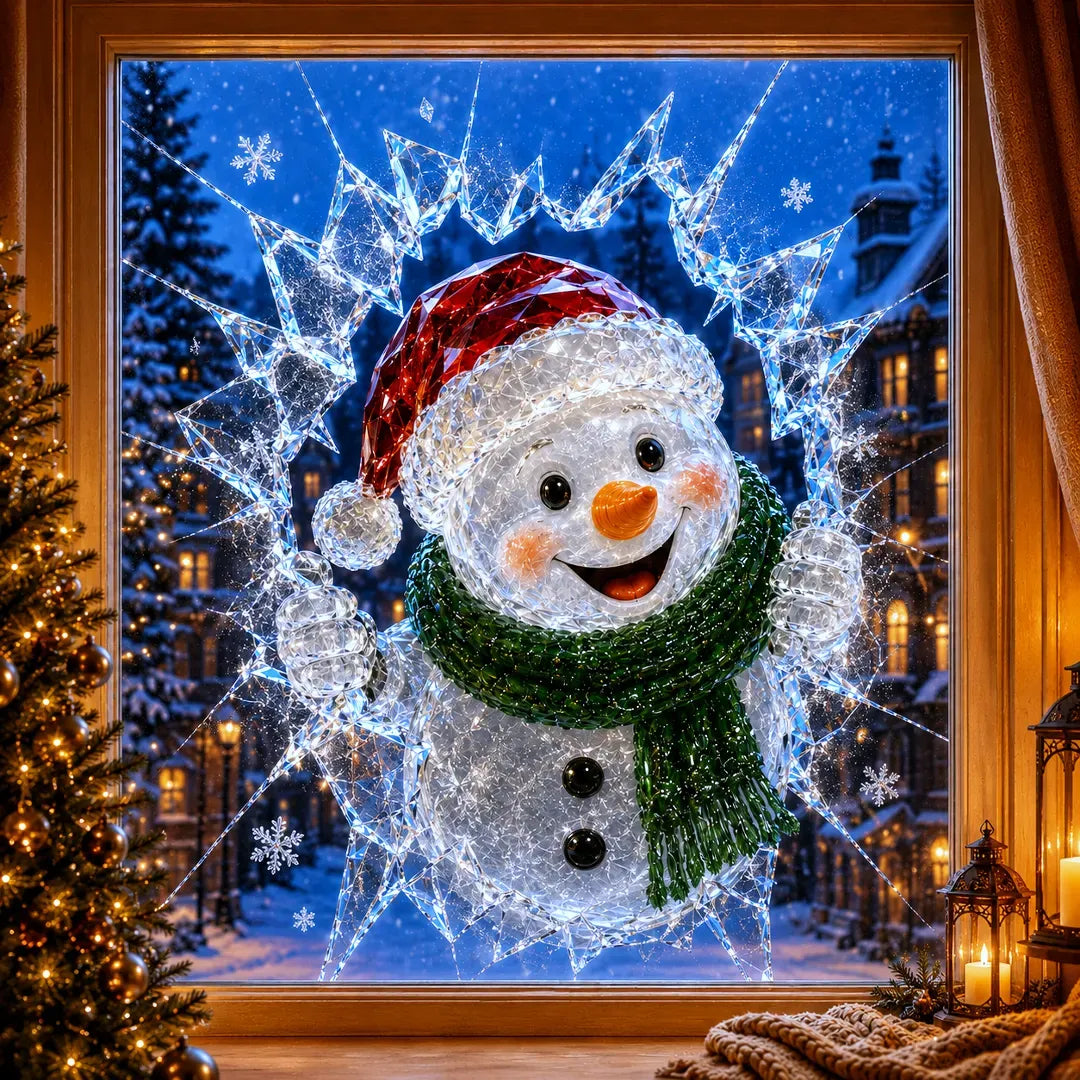 ✨🎄 Limited-Time Christmas Window Decals — 3D Shattered-Glass Effect