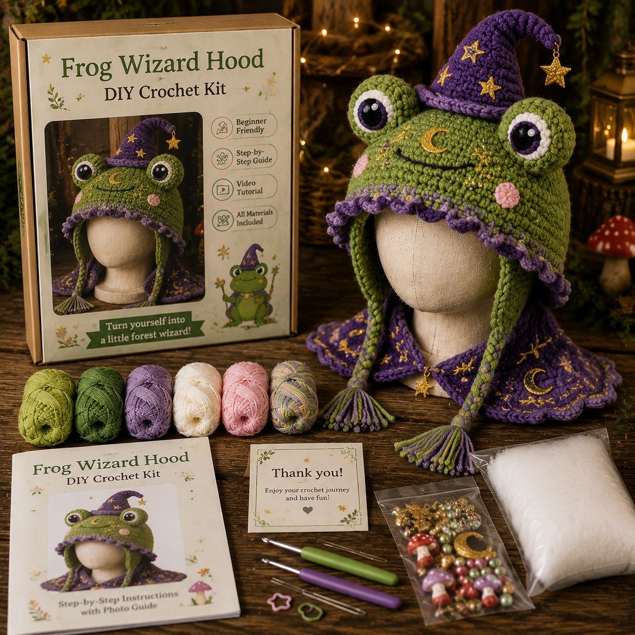 🔥LAST DAY 50% OFF - 🧵DIY Your Halloween Fantasy Hood🎁Beginner Friendly