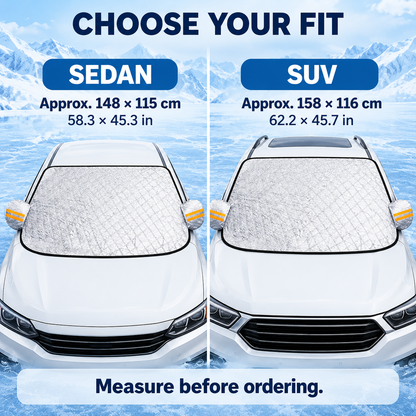 Car Windshield Protector Cover, Waterproof Against Snow Ice Frost Dust Rain ❄️