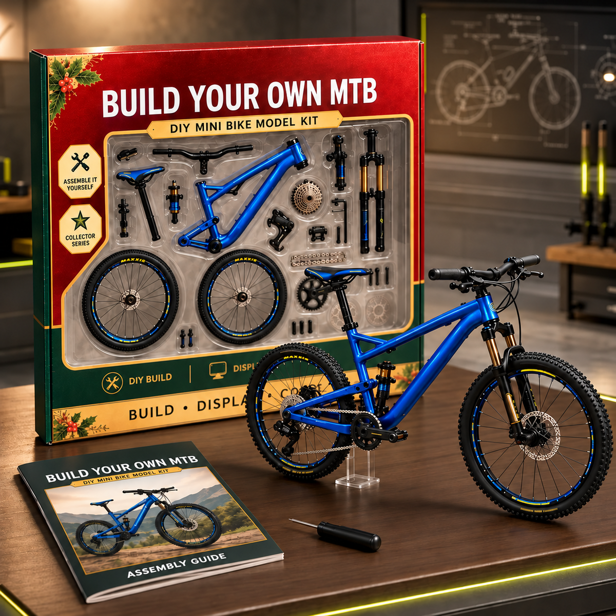 🎁🚲DIY Mountain Bike Model Kit- Build, Display & Collect