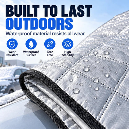 ❄️ Windshield Snow Cover – Less Scraping in Winter, Shade in Summer