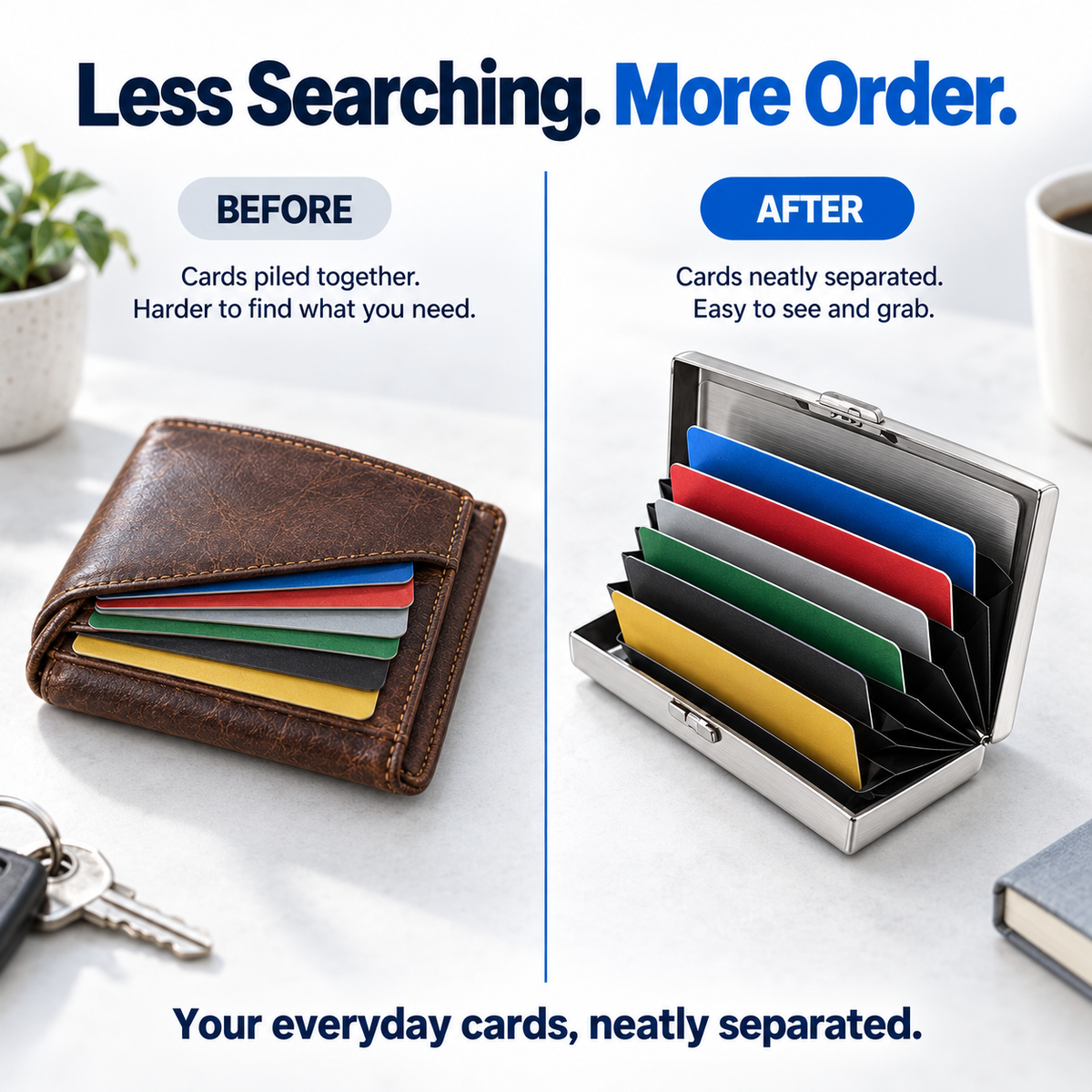 🥳2026 HOT SALE🥳💞50K+ SOLD!｜RFID Blocking Metal Card Holder🛡️
