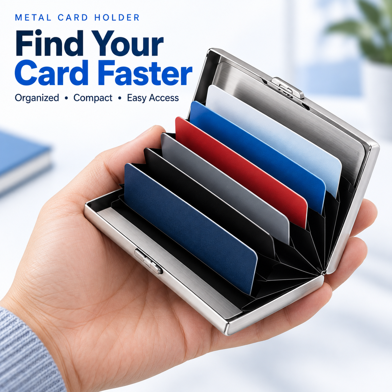 🥳2026 HOT SALE🥳💞50K+ SOLD!｜RFID Blocking Metal Card Holder🛡️