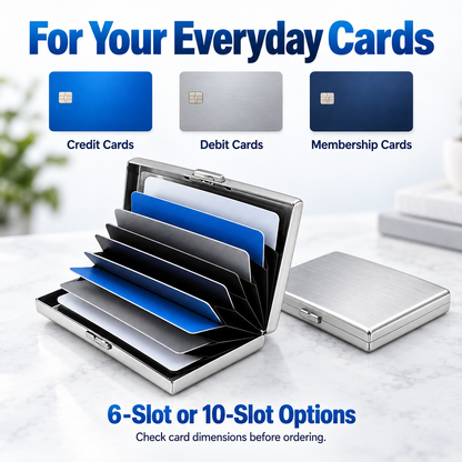 🥳2026 HOT SALE🥳💞50K+ SOLD!｜RFID Blocking Metal Card Holder🛡️