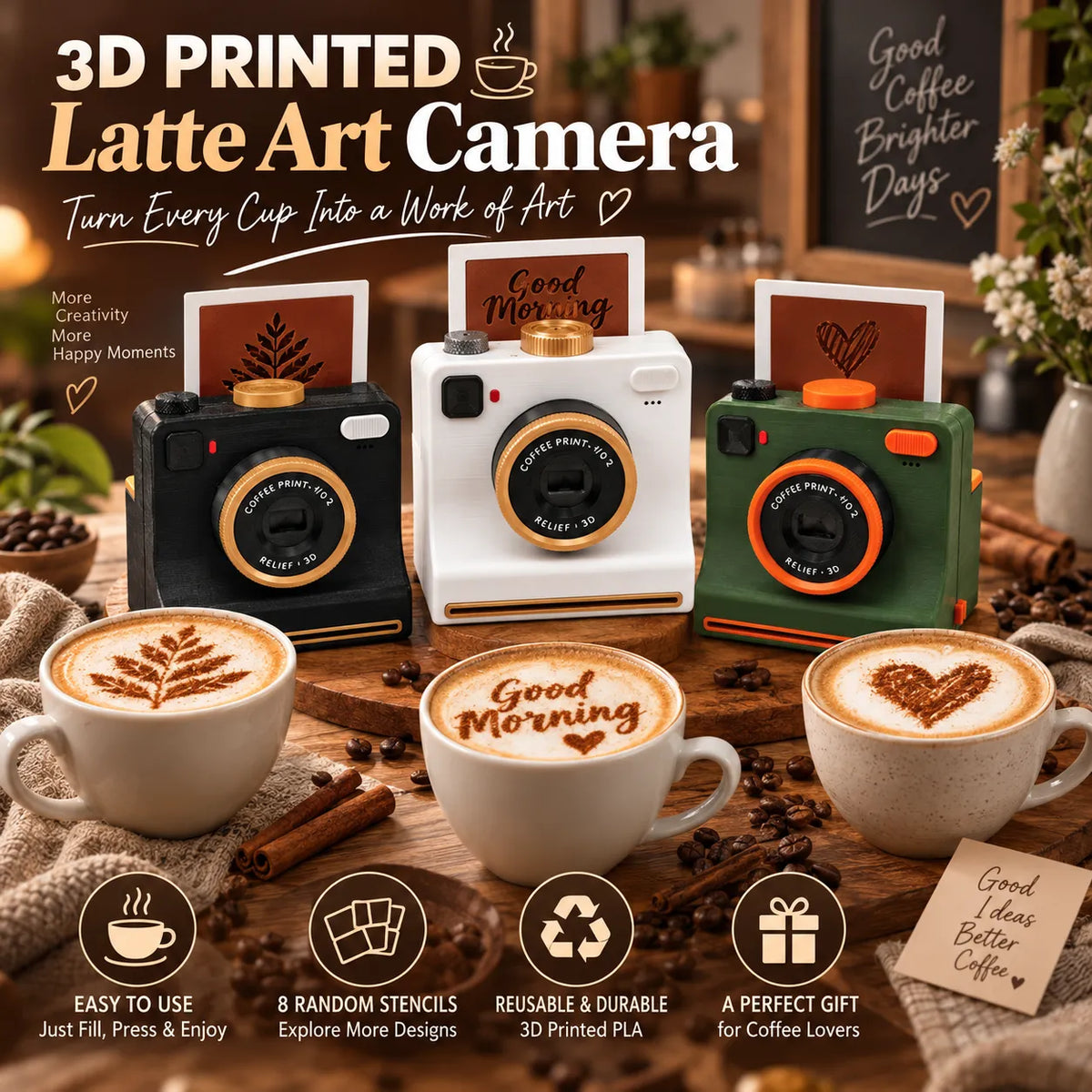 ☕📷 3D-Printed Latte Art Camera（副本）