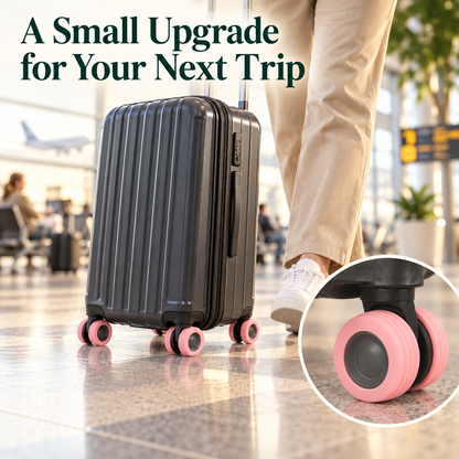 🧳 Silicone Luggage Wheel Covers — Less Noise, Added Protection