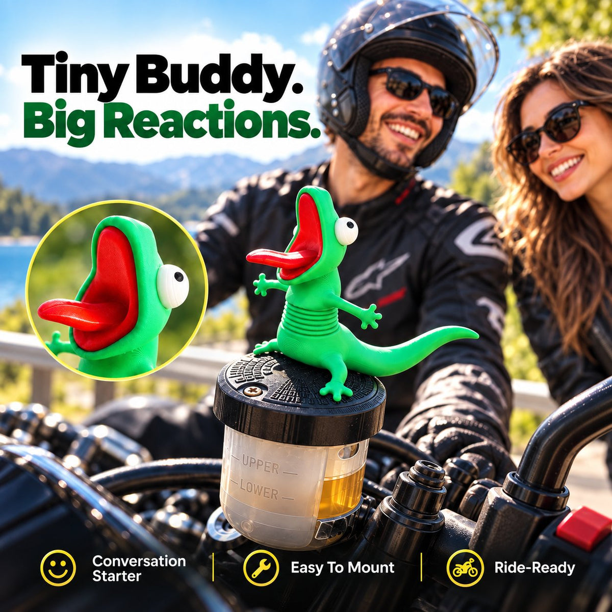 🔥Last Day 49% OFF - 🦎The Lizard RIDEBUDDYTM