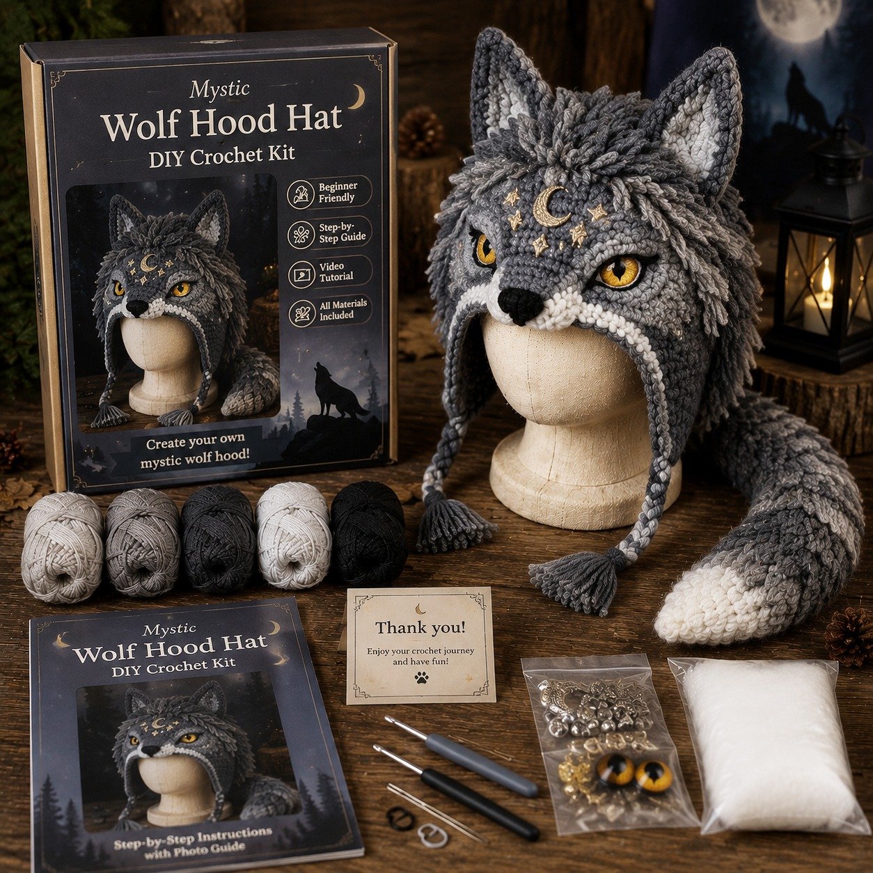 🔥LAST DAY 50% OFF - 🧵DIY Your Halloween Fantasy Hood🎁Beginner Friendly