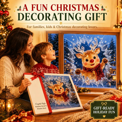 ✨🎄 Limited-Time Christmas Window Decals — 3D Shattered-Glass Effect