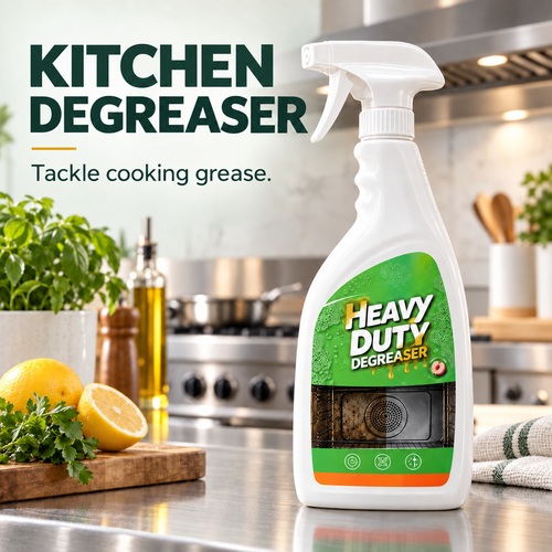 🧼 Heavy-Duty Kitchen Degreaser Spray — Tackle Stubborn Grease & Sticky Buildup