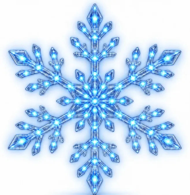 ⏳ Last Day 49% OFF – ❄️ LED Snowflake Wall Lights✨