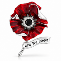 Silver Remembrance Poppy