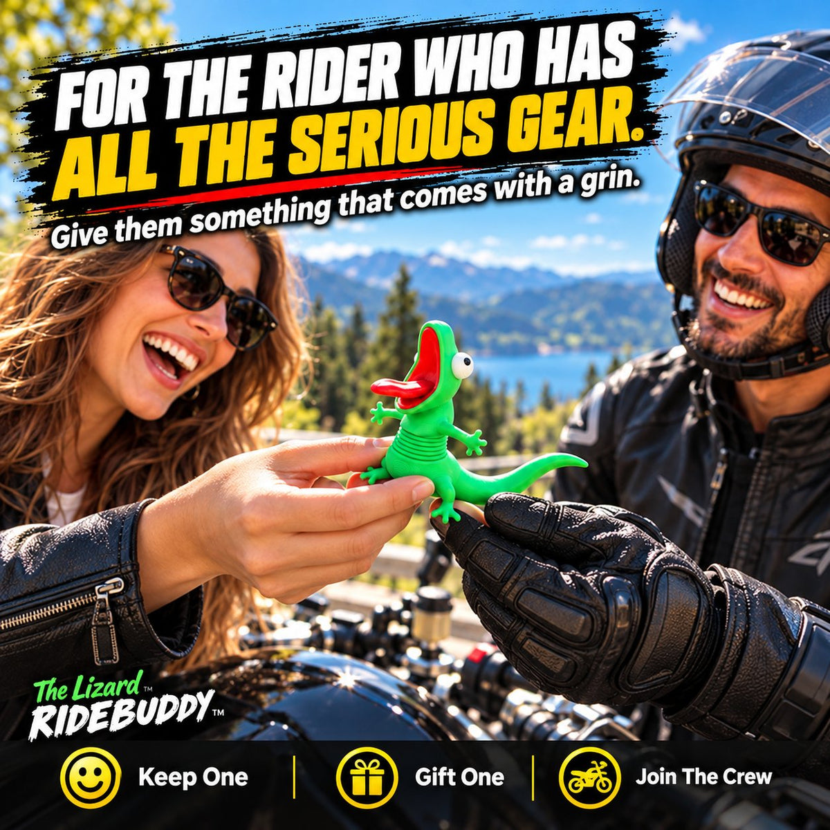 🔥Last Day 49% OFF - 🦎The Lizard RIDEBUDDYTM