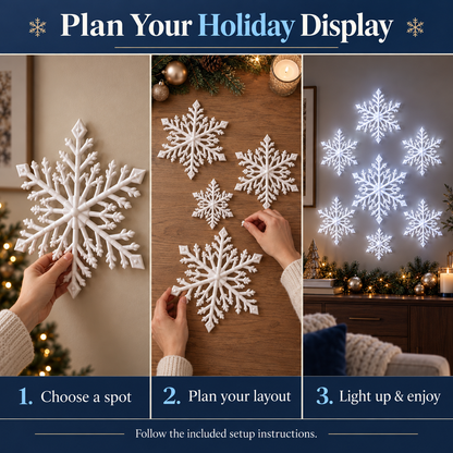 🥳2026 HOT SALE🥳💞50K+ SOLD!｜ LED Snowflake Wall Lights❄️✨