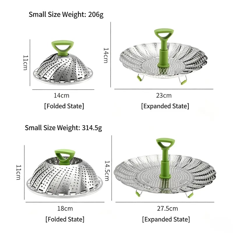 🎉🥦 Expandable Steamer Basket – Turn Any Pot Into a Steamer
