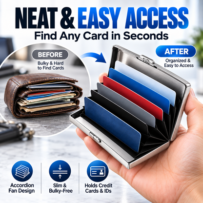 🛡️RFID Blocking Metal Card Holder