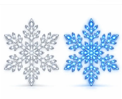 ⏳ Last Day 49% OFF – ❄️ LED Snowflake Wall Lights✨