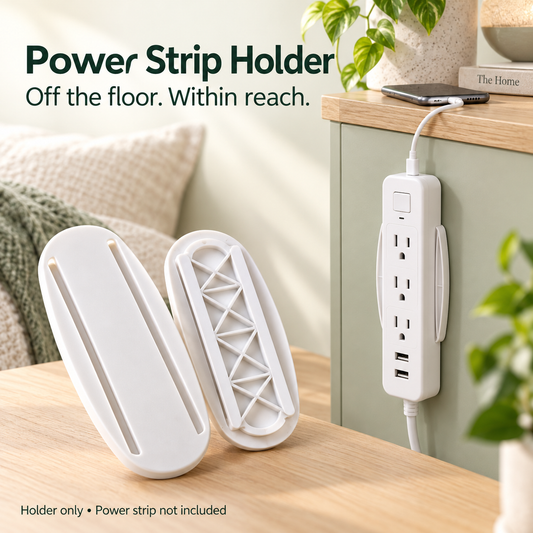 ✨ No-Drill Power Strip Holder — Less Clutter, Easier Access