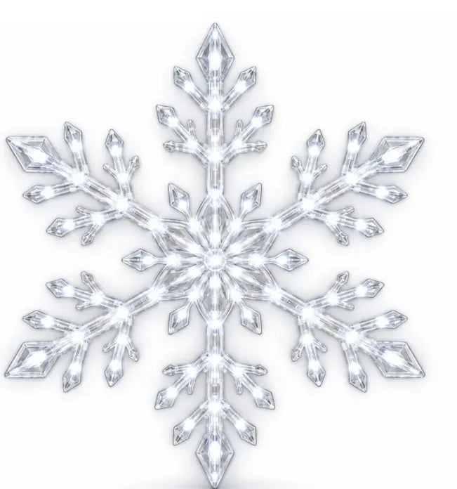 ⏳ Last Day 49% OFF – ❄️ LED Snowflake Wall Lights✨