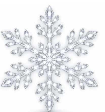 ⏳ Last Day 49% OFF – ❄️ LED Snowflake Wall Lights✨