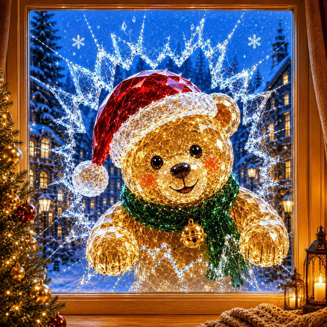 ✨🎄 Limited-Time Christmas Window Decals — 3D Shattered-Glass Effect