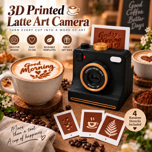 ☕📷 3D-Printed Latte Art Camera