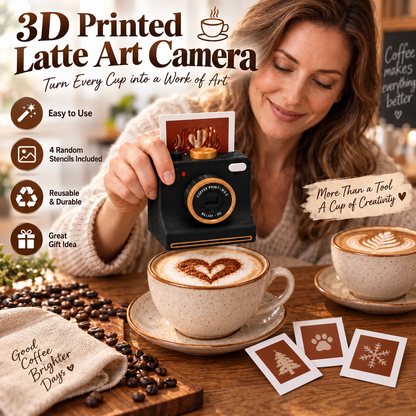 ☕📷 3D-Printed Latte Art Camera